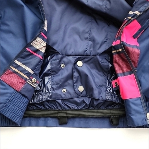 O'Neill Women's Freedom Nobility Insulated Winter Jacket Pink Blue Stripes Sz S - Picture 11 of 16